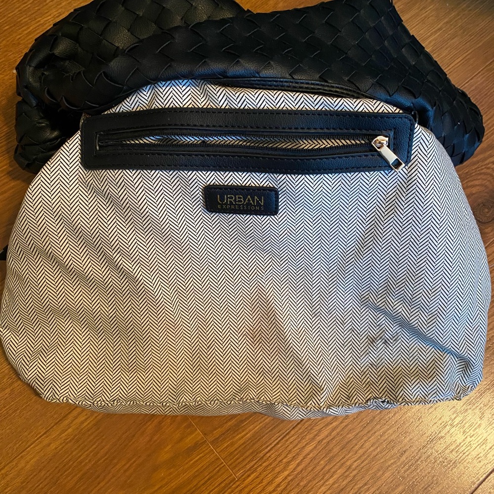 Black Woven “Vanessa” Hobo by Urban Expressions - Picture 9 of 10